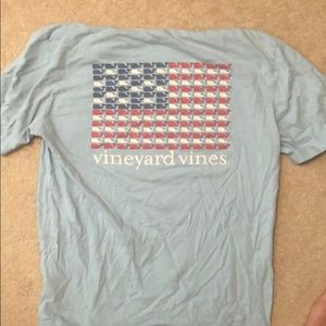 Vineyard Vines American Flag Whale shirt (Small)